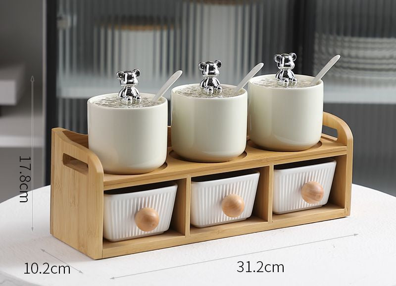  Kitchen Seasoning Storage Rack Set
