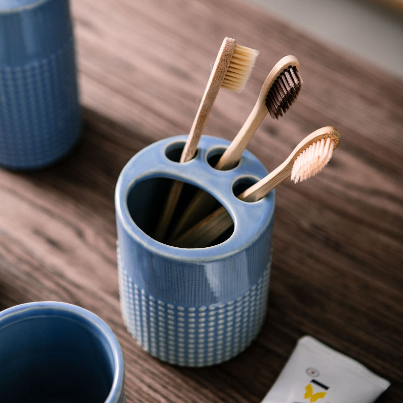 Ceramic Four-Piece Set Of Bathroom Toiletries