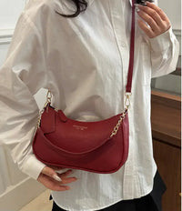 Solid Color Commuter Crossbody Bag