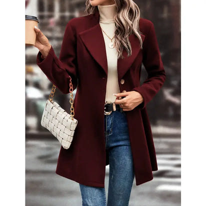 Solid Color Tweed Jacket