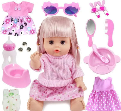 Children's Doll And  Baby Stroller