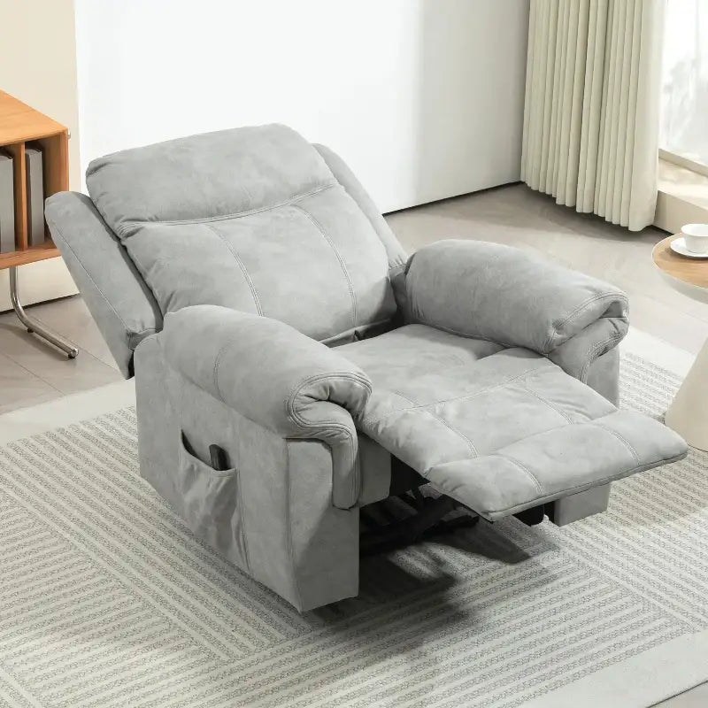 Manual Recliner Chair with Vibration Massage - sleek-selections