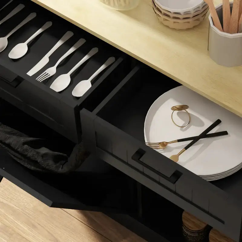 Hidden Garbage Bin Cabinet - sleek-selections