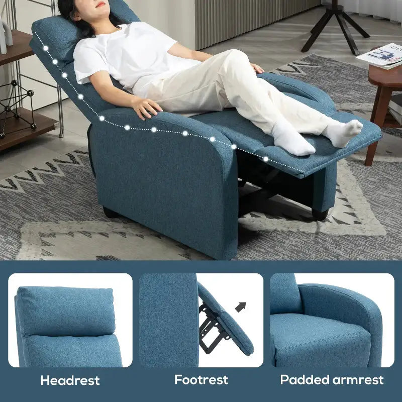 Fabric Recliner Chair - sleek-selections