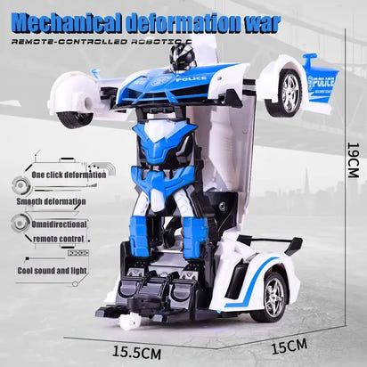 New Remote Control 2 in 1 RC Car Toy Transformation Robots Car