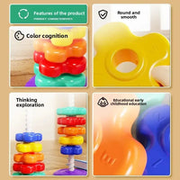 Montessori Rotating Rainbow Tower
