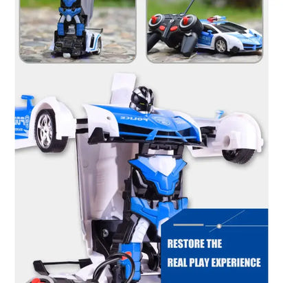 New Remote Control 2 in 1 RC Car Toy Transformation Robots Car