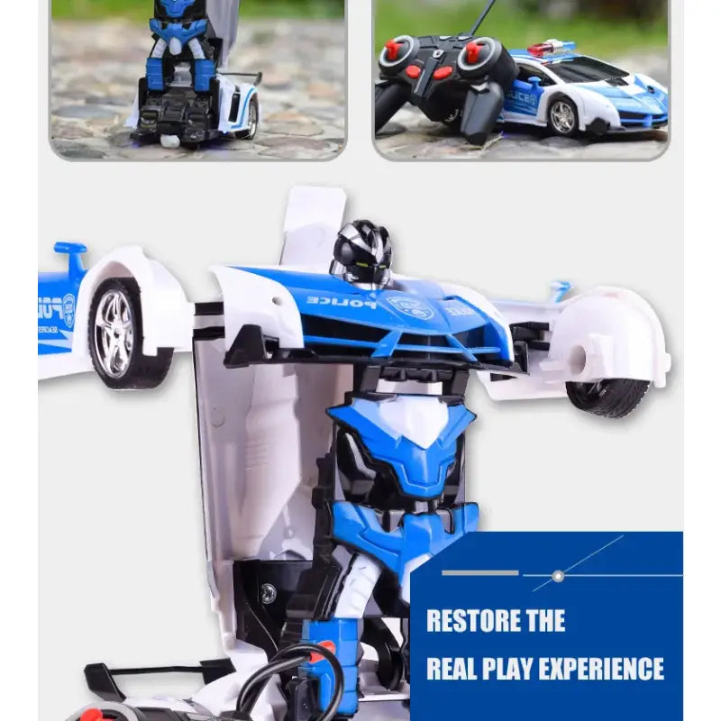New Remote Control 2 in 1 RC Car Toy Transformation Robots Car