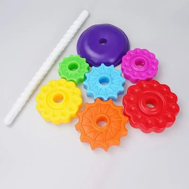 Montessori Rotating Rainbow Tower