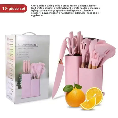 19 piece Silicone kitchenware Untensil Set