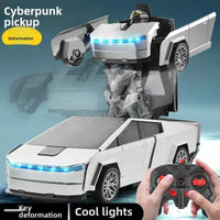One-Touch Transforming Pickup Truck Remote Control Car