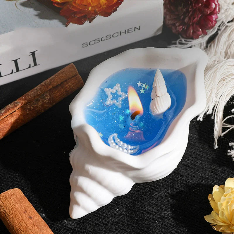 Ocean Wind Conch Aromatherapy Candle