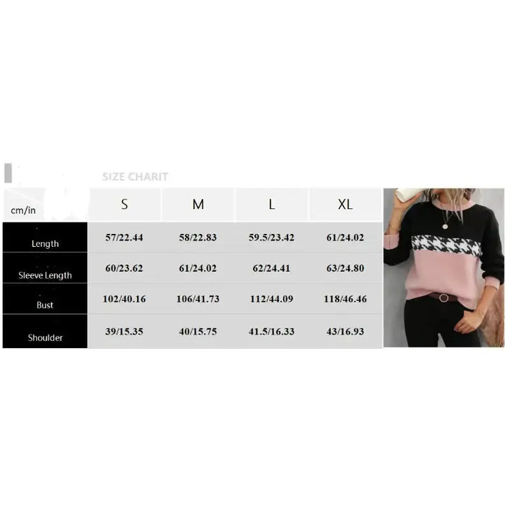 Measurement chart for clothing sizes with text and diagrams