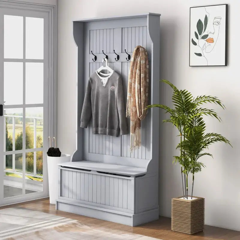 3-in-1 Hall Tree Bench - sleek-selections