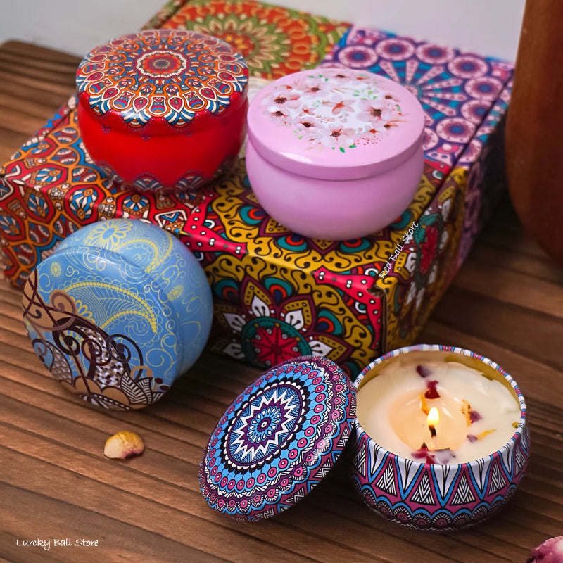 4Pcs/Box Scented Candle Set Gift