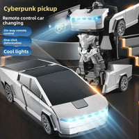 One-Touch Transforming Pickup Truck Remote Control Car