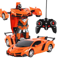 New Remote Control 2 in 1 RC Car Toy Transformation Robots Car