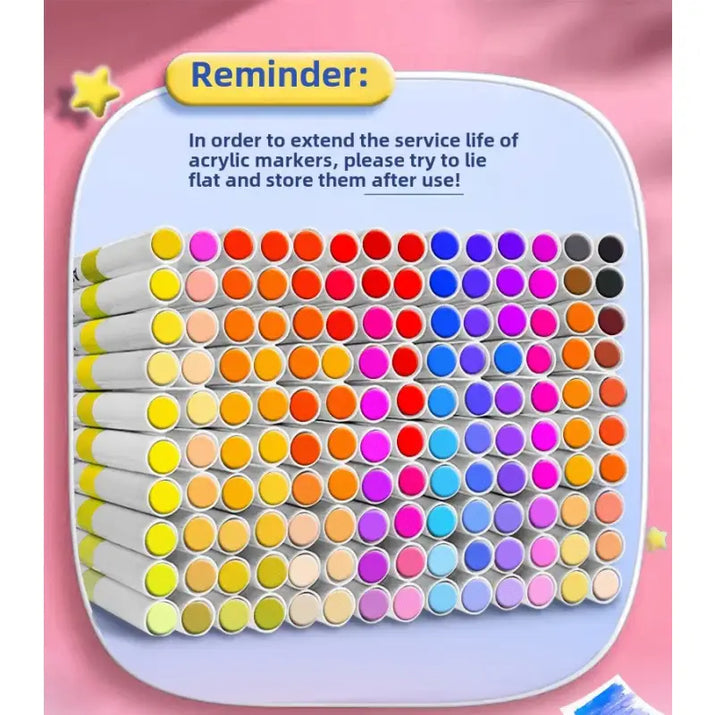 120 Acrylic Markers