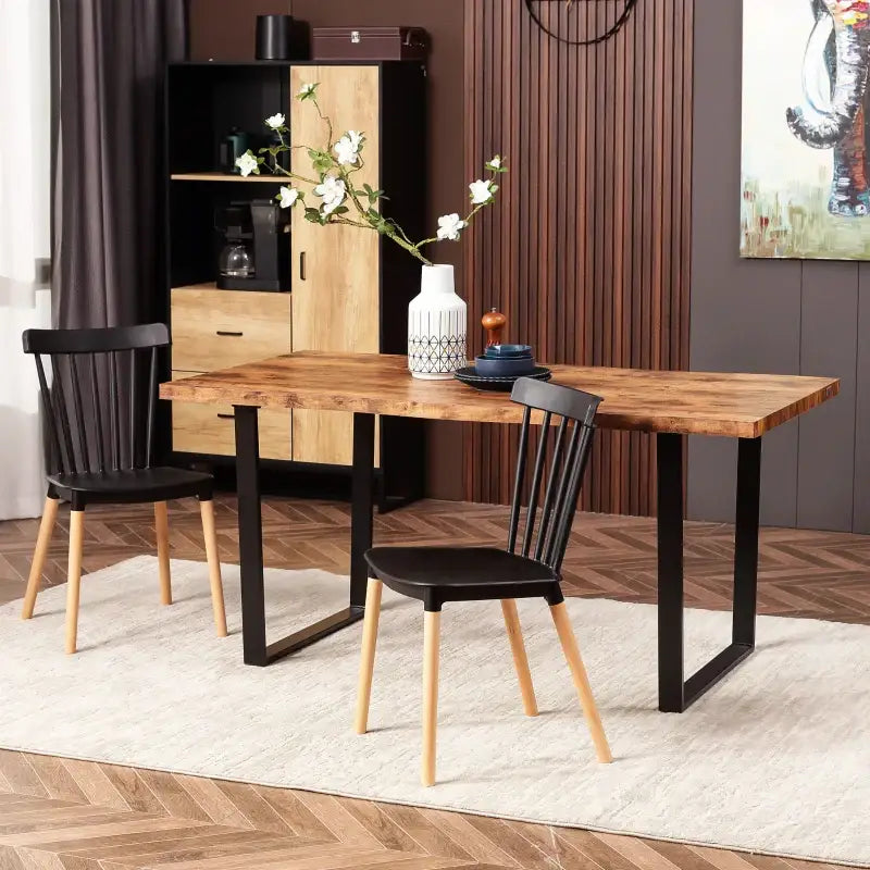 Industrial Kitchen Table - sleek-selections