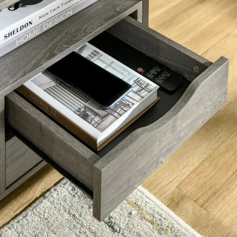 Grey Nightstand - sleek-selections