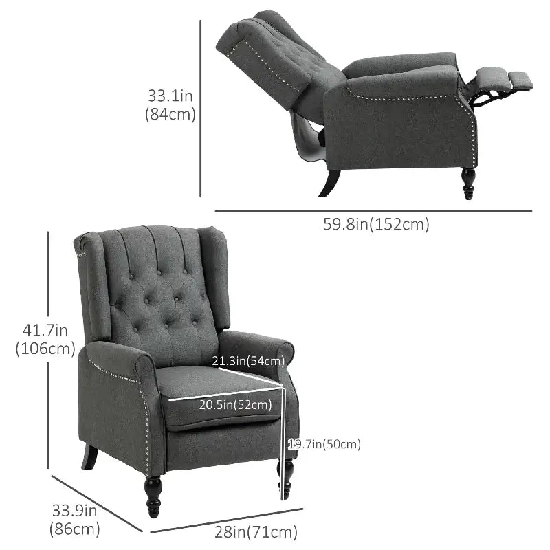 Wingback Reclining Chair - sleek-selections