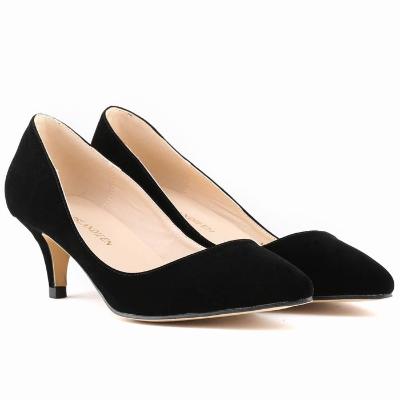 black Fashion Low-cut Stiletto Heel