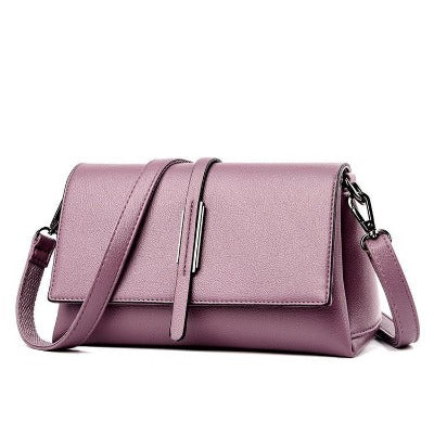 light purple Stitching Small Square Shoulder Bag