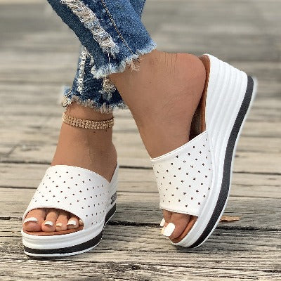 Summer Fashion Hollow Design Wedges Sandals