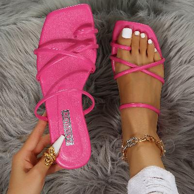 Flat Square Toe Sandals