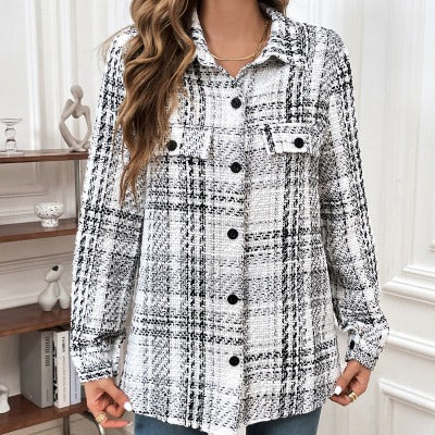 Retro Plaid Shacket - Stylish and Comfortable Wear