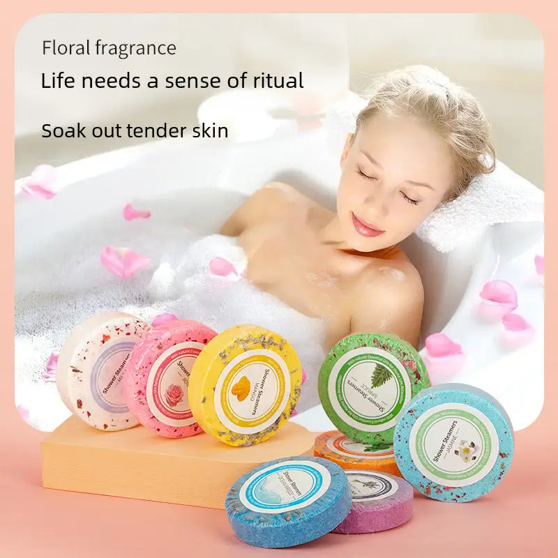 Colorful bath bombs.