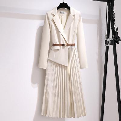  Luxury French V-neck Suit Dress