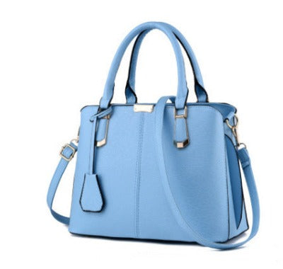 Solid Color Fashion Ladies Handbag Large Capacity