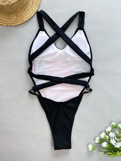 Women's  One-piece High Cut Swimsuit