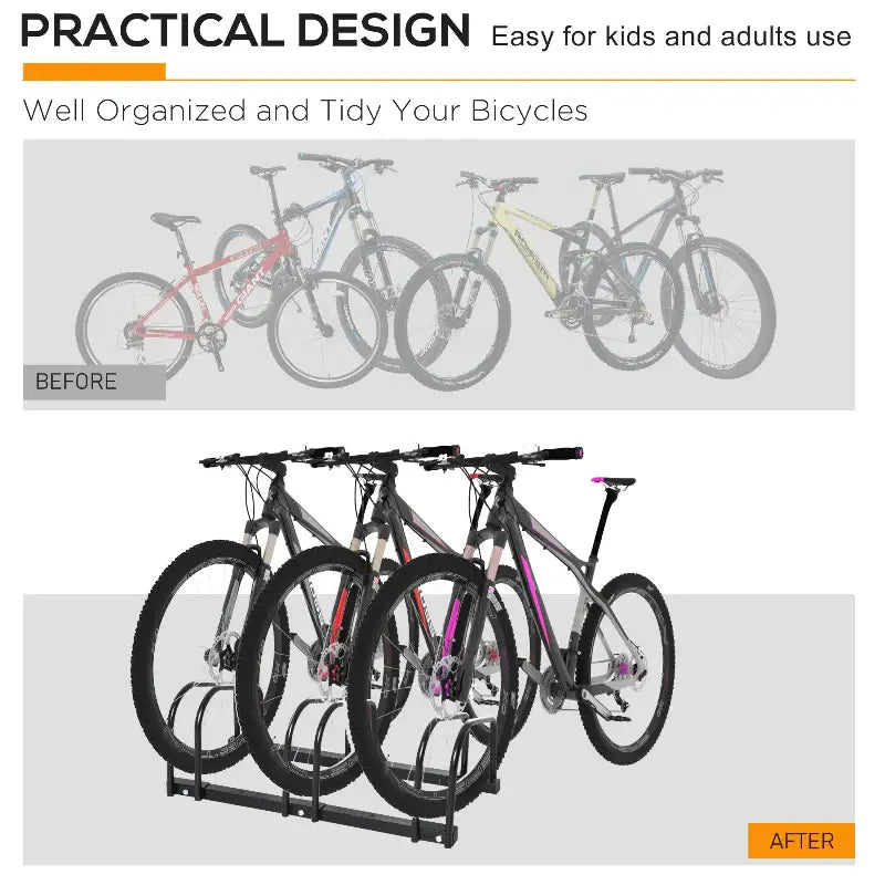 Bicycle storage rack.