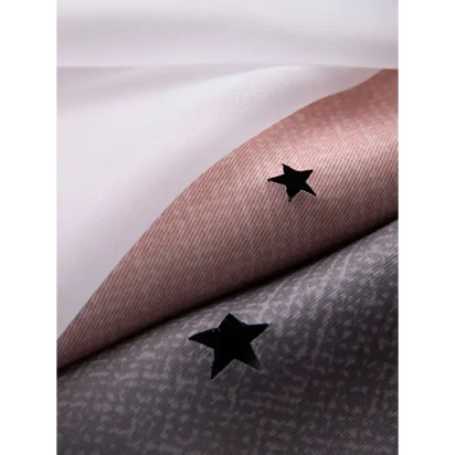 Blackout  Silver Twinkle Star Curtains - sleek-selections