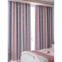 Blackout  Silver Twinkle Star Curtains - sleek-selections