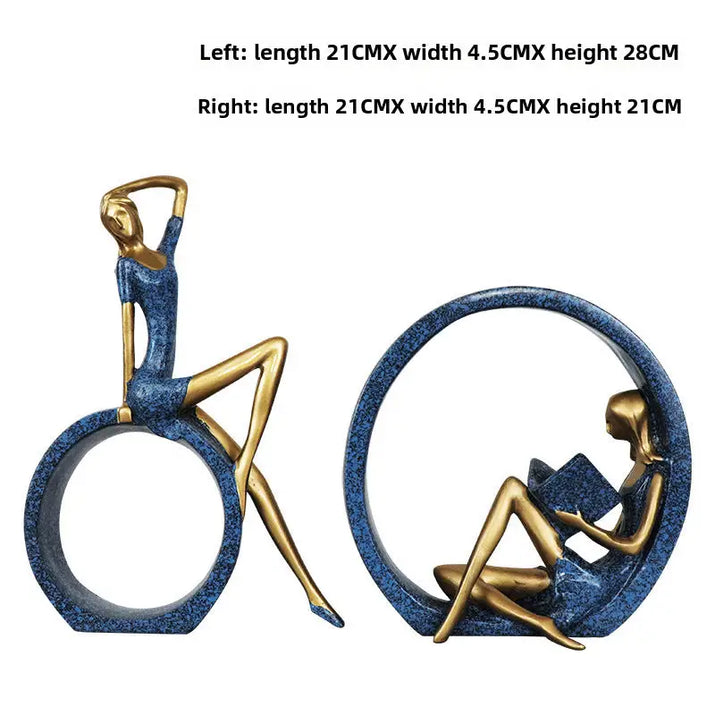 Book Girl Desk Top Ornaments - sleek-selections