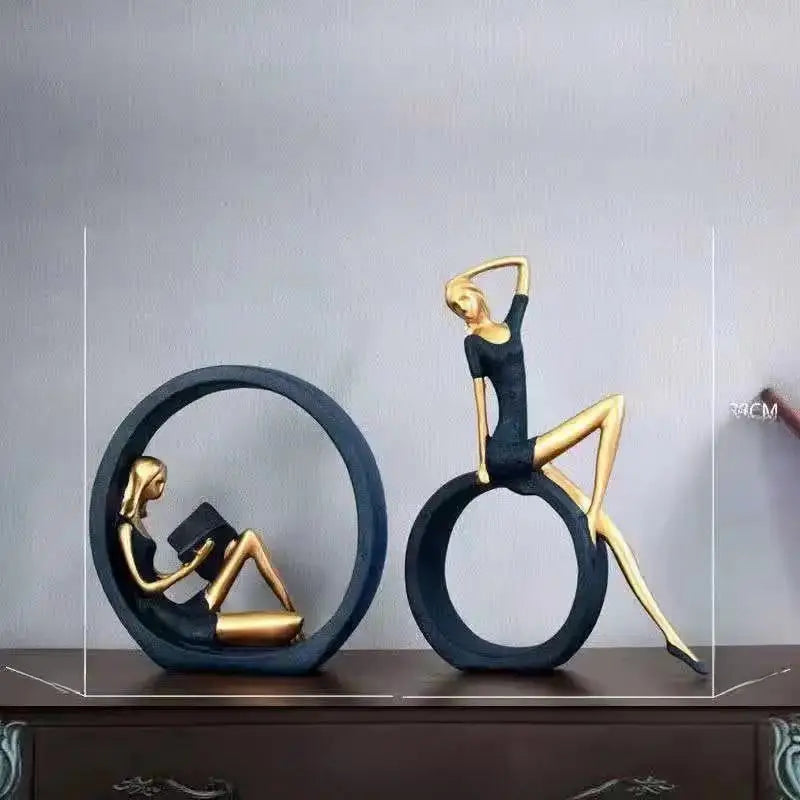 Book Girl Desk Top Ornaments - sleek-selections