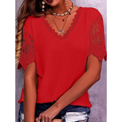 Summer Hollow Out Lace Top