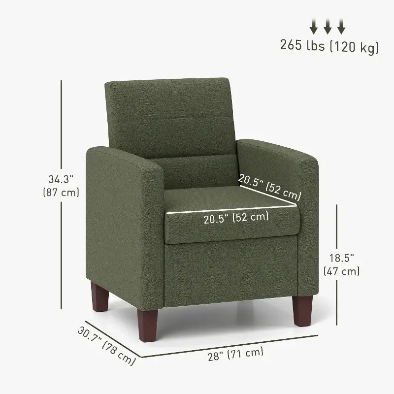 Fabric Accent Chair - sleek-selections