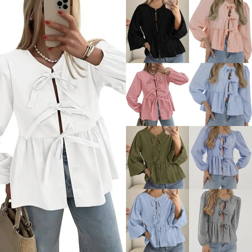 Casual Front Lace-up Top - sleek-selections