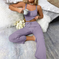 Lavender pajama set.