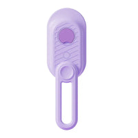 Lavender bottle opener with handle displayed with a Cat Spray Comb for grooming and spray needs