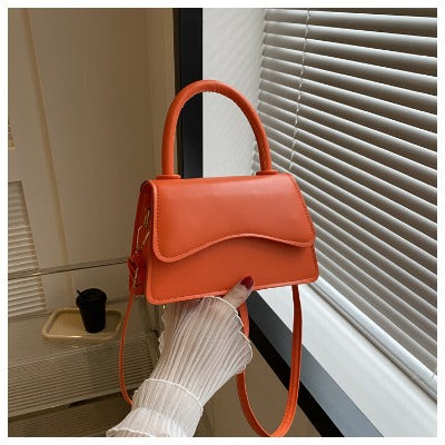 orange Simple Solid Color  Messenger Bag/Purse