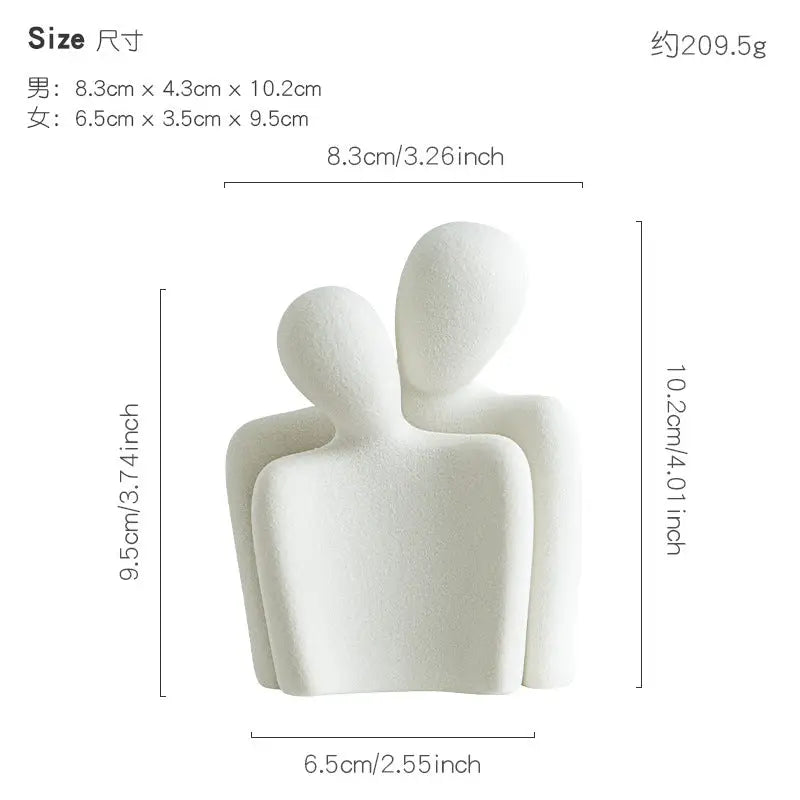 Ceramic Couple Ornaments - sleek-selections