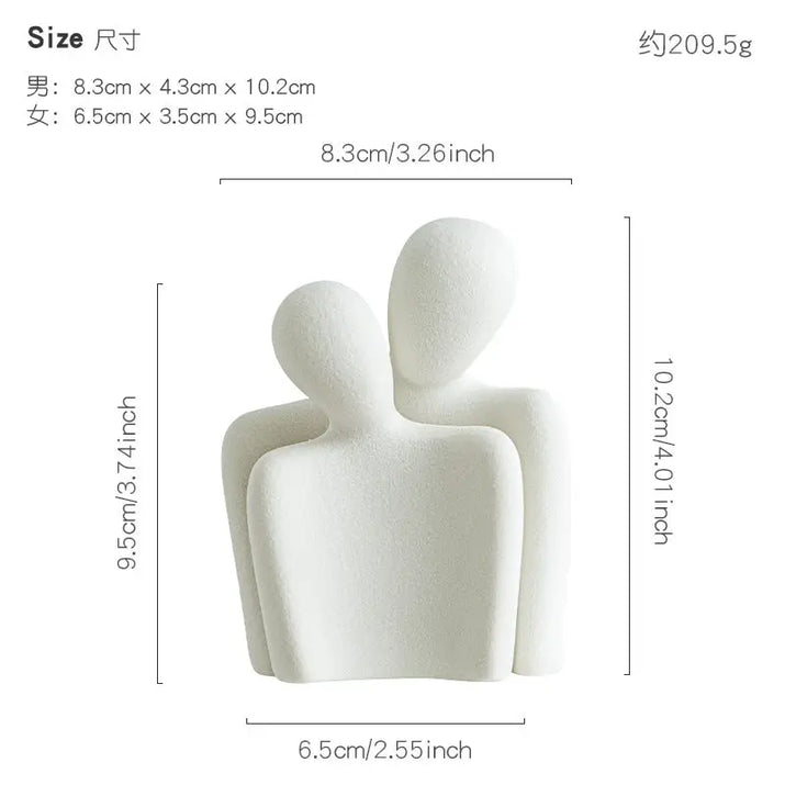 Ceramic Couple Ornaments - sleek-selections