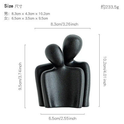 Ceramic Couple Ornaments - sleek-selections