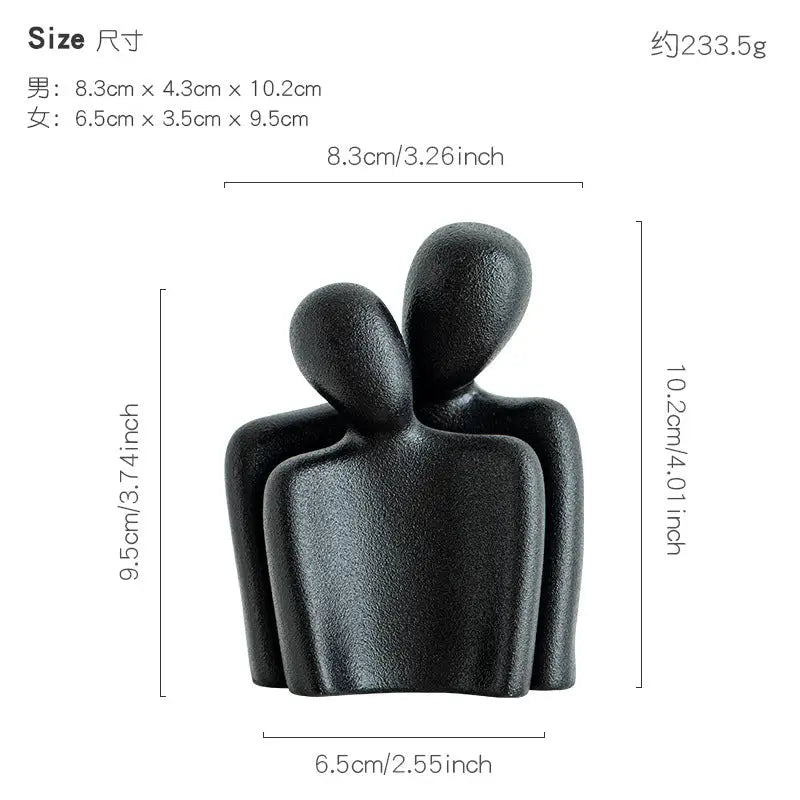 Ceramic Couple Ornaments - sleek-selections