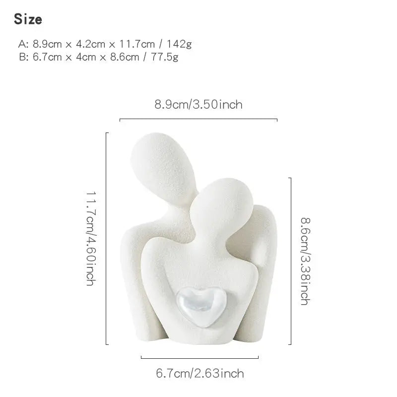 Ceramic Couple Ornaments - sleek-selections